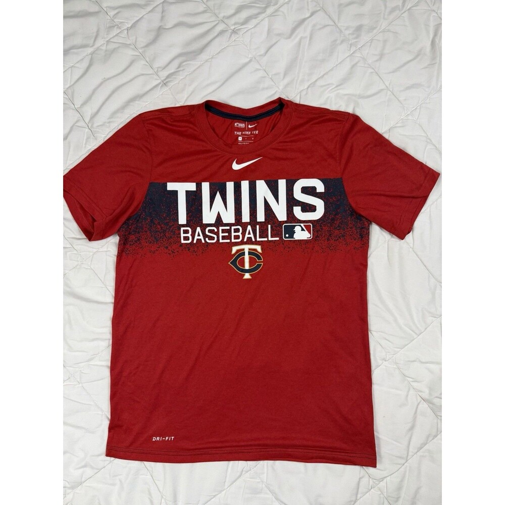 Nike Minnesota Twins MLB Baseball Dri-FIT Shirt Red Size M